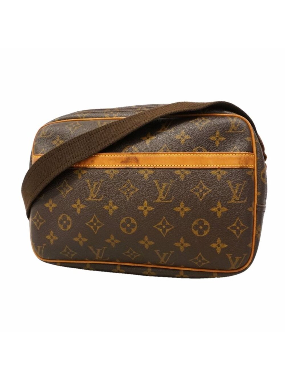 Louis Vuitton Shoulder Bag Monogram Reporter PM Brown
